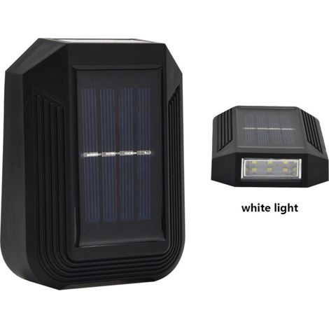 Lampe Solaire Murale - 6 LED - Capteur De Mouvement - Étanchéité IP65 - Pour Clôture Mur Jardin Porche - 1 Pièce (1/5)