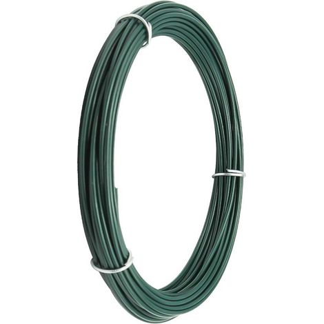Alambre plastificado verde - 15 m (1/3)