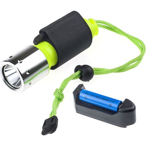 Lampe de plongée LED étanche en alliage d'aluminium, puissante et portable pour explorations sous-marines (1/5)