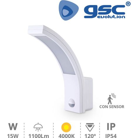 Applique a LED con sensore Havasu 15W 4200K Bianco GSC 200205008