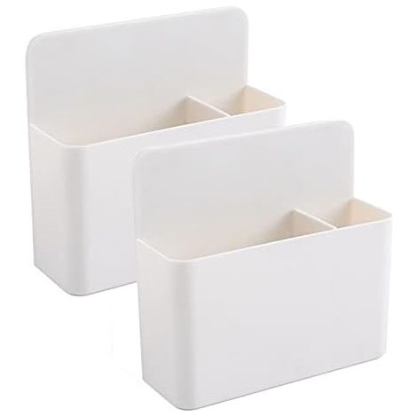 Boîte De Rangement Magnétique - Porte-Marker Blanc - Pour Tableau Blanc Froid - 2 Pièces - 10 x 6 x 3 cm (1/5)
