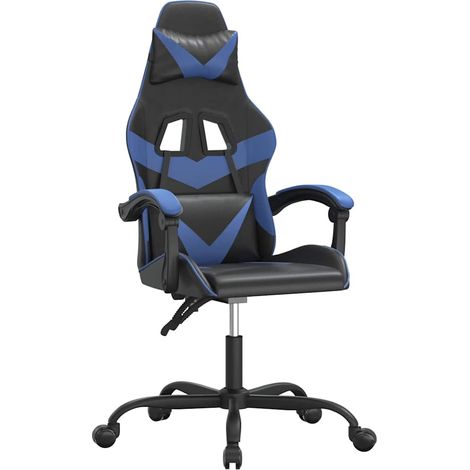 Maison Exclusive - Sedia da Gaming Nera e Blu in Similpelle (1/5)