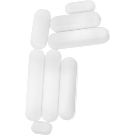 Barres D'agitation Magnétiques en Ptfe Blanc pour Mélange Rapide et Uniforme Ensemble de 8 Facile à Nettoyer, pour Laboratoire et Agitation Précise (1/5)