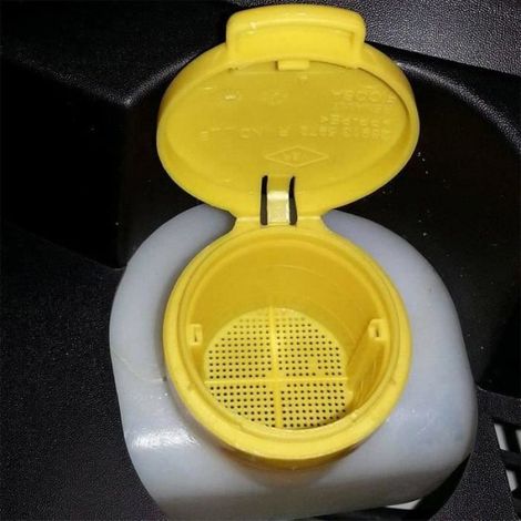 Bouchon Reservoir Lave-Glace - Compatible Renault Captur Clio IV Megane III Fluence Scenic III - Reference 289135972R - Unite (1/4)