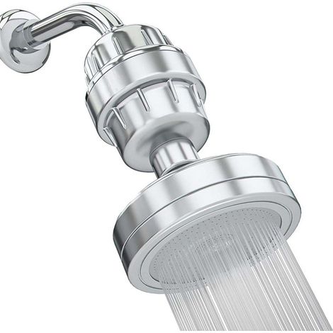 Luxury Filtered Shower Head Set - Filtered Shower Head Removes Chlorine, Heavy Metals, Impurities and Softens Water - High Pressure Shower Head with Vitamin C and E Cartridges (1/4)