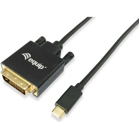 equip 133468 câble vidéo USB type-C DVI-D noir 1,8 m