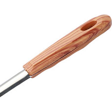 Feinmaschiges Küchensieb aus Edelstahl mit Holzgriff für Reis, Nudeln, Öl und Gemüse, Größe M 380 x 133 mm (1/5)
