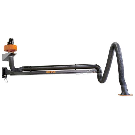 Set de ventilación para humos de soldadura con extensión pescante, brazo y ventilador KEMPER                 Brazo 5 m versión con tubo