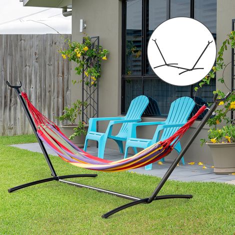 Support hamac métal avec crochets 280 x 120 x 110 cm 120 kg (1/5)