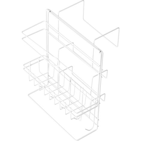 Kühlschrank-Aufbewahrungsregal aus Eisen, robust, seitlich an der Wand montierbar, Mini-Kühlschrank-Organizer für Zuhause, Küche, Restaurant (1/5)