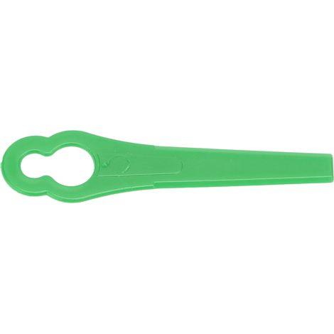 Pack 100 lames plastique coupe rechange débroussailleuse 80 mm trous 11 et 7 mm vert (1/5)