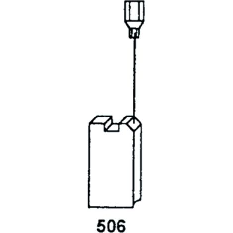 Juego de 2 carbones adaptables para Flex. Dimensiones: 6,3 x 8 x 15 mm.