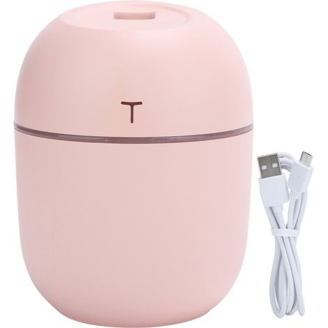 Mini Diffuseur d'Huiles Essentielles USB Portable avec Lumière LED Nuit - Humidificateur d'Aromathérapie (Rose) (1/5)