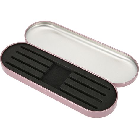 Coffret de Rangement pour Pincettes à Extensions de Cils, Organisateur d'Outils de Maquillage, Rouge Rosé (1/5)