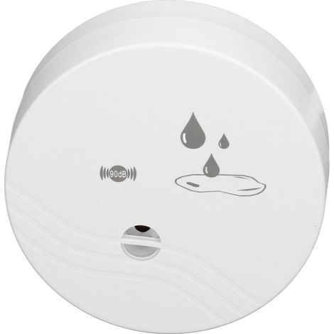 100-dB-Wasserleckmelder mit akustischem Alarm, wasserdichter Überschwemmungssensor für Bad und Haushalt (1/5)