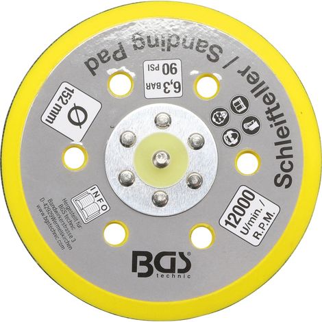 BGS Plateau auto-agrippant pour Art. 3290 / 8688 Ø 152 mm - 8688-23 (1/2)