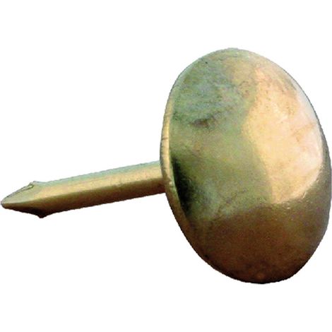 1BL BULLETTE PER TAPPEZZIERE mm 12 - pz 20 ottonate lisce