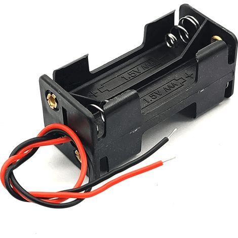 Portapilas para 4 pilas LR3 AAA con cable Negro (1/3)