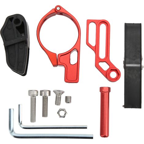 Guide de Chaîne Universel pour VTT en Alliage d'Aluminium - Déflecteur de Chaîne de Vélo Rouge
