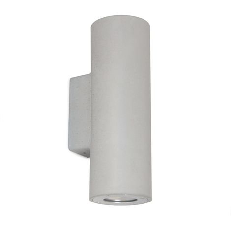 Aplique de pared STONE redondo doble emisión GU10 2x12 W IP65 Concrete natural (1/5)