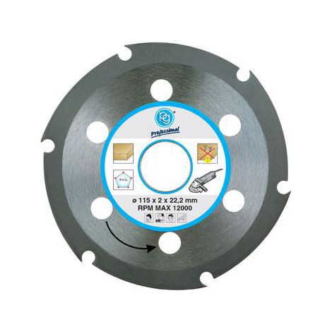 DISCO TAGLIO PER LEGNO-PVC Ø115MM "PG 419.90"