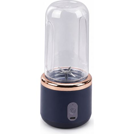 Blender Portable USB Rechargeable Bleu, Gobelet Individuel pour Smoothies et Jus avec 6 Lames (1/5)