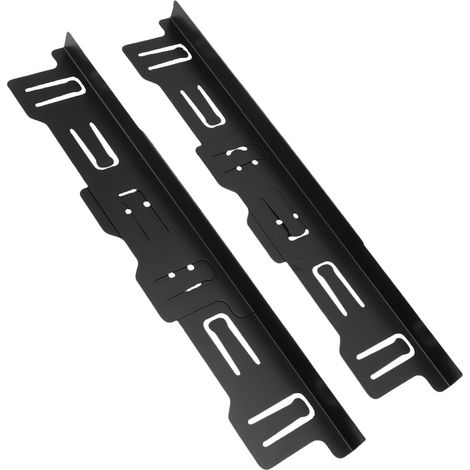 Cache-espace pour plaque de cuisson 35-70 cm, réglable, en acier inoxydable, design minimaliste, noir (1/5)