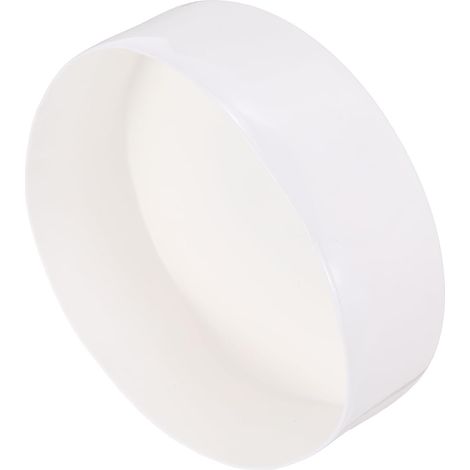 4 x Rubber End Caps 150 mm ID White Round Vinyl Screw Covers to Protect Thread (1/5)