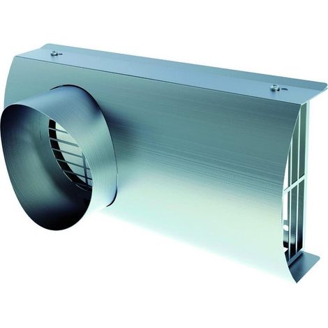 Helios IP-FKB 160 IsoPipe-Fassaden-Kombiblende DN 160 universell einsetzbar, Edelstahl (1/5)