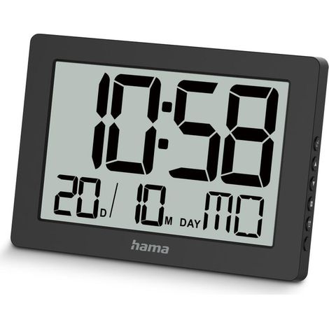 Hama Wanduhr Digital "Ko Tao" 7-Sprachen Display
