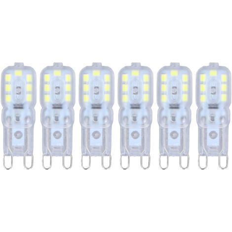 G9 LED Bulbs (6 Pack) - Dimmable, Easy on the Eyes, Energy Saving, 14 LED, 3W, Ideal for Pendant Lights and Table Lamps (Warm Light, Voltage: 220-240V DC) (1/5)