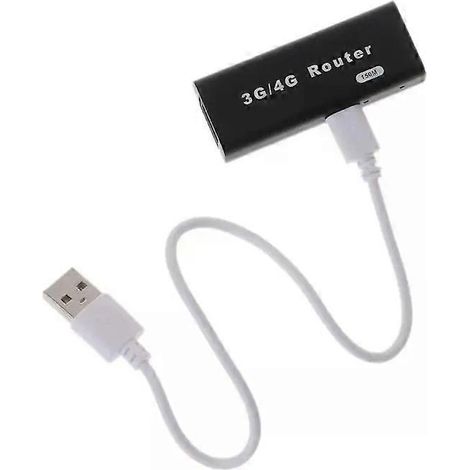 150 Mbit/s 3G WLAN-Router, WLAN-Hotspot-Stick, mobiles Breitbandmodem, kabellos für Reisen, Auto, Bus, Netzwerk-Hotspot (1/4)