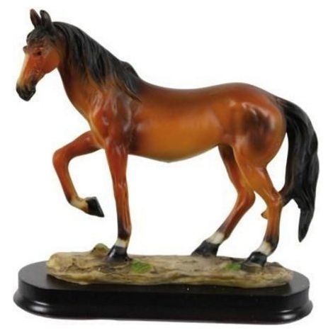 Statue cheval modèle Sauro en matière synthétique
