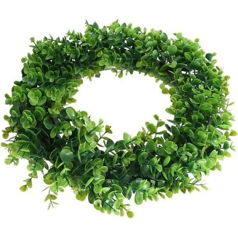 Couronne de fleurs - OMABETA - 40cm - Plastique - Décoration intérieure - Mixte (1/4)