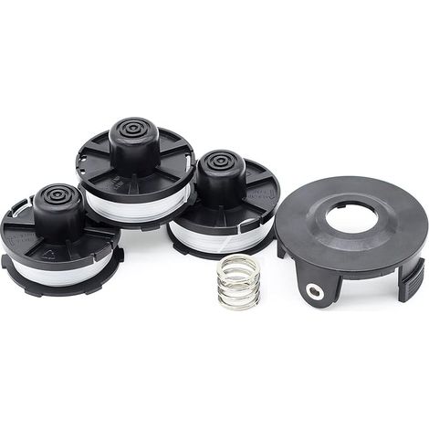 Lot de 3 bobines de fil pour tondeuse Makita 196146-9 (longueur : 8 m, Ø 1,60 mm avec couvercle de bobine) (1/5)