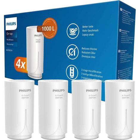 Cartucce filtro per rubinetto Philips AWP305P4/10, 4 pezzi (1/4)