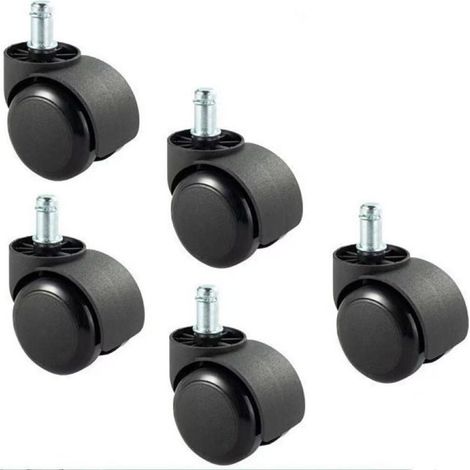 Roulettes de rechange pour chaises de bureau IKEA, lot de 5, 10 mm x 22 mm (1/5)