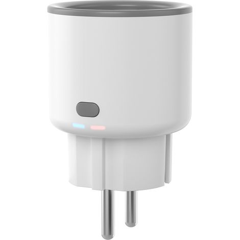 Prise Intelligente WiFi Haute Puissance 16A avec Compteur d'Énergie - Contrôle Vocal Alexa/Google, Surveillance en Temps Réel, Programmateur - Compatible Tuya/Smart Life (Fiche EU Type E/F, Blanc)-Al (1/5)