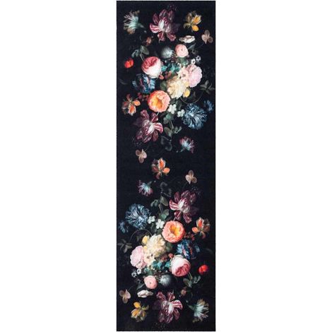 Tapis de Cuisine Noir 300 x 60 cm Velours (1/5)