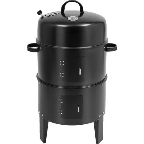 Gril BBQ, Fumeur, Caractéristiques de Braisage, noir (1/2)
