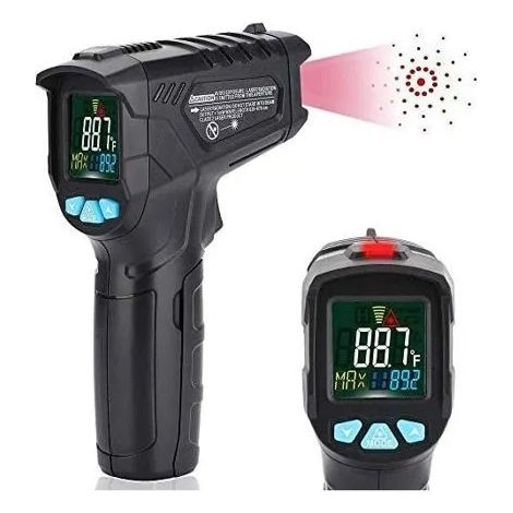 Thermomètre Infrarouge de Laser Cuisine Pistolet de Numérique Sans Contact pour la Cuisson de la Viande Cuisine BBQ Thermostat Ind (1/4)
