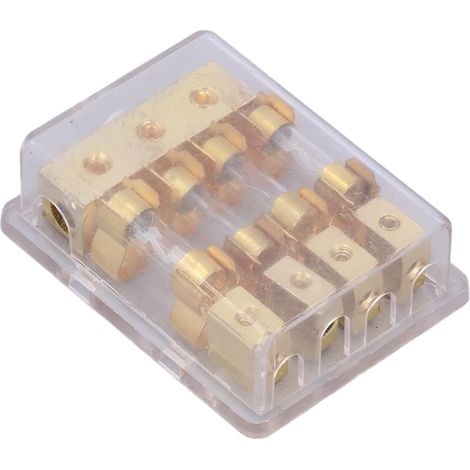Bloc de Distribution d'énergie, Bloc de Distribution d'énergie de Audio avec Point de Bas 1 Entrée 4 Sorties pour Voitures, Bateaux (1/5)