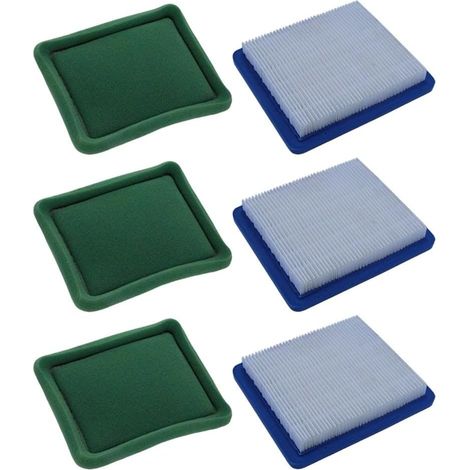 Moteur Gazon 491588 avec Pré- Éponge Moteur Gazon 491588 avec(3set) Inclus pré- éponge, pour papier plissé, matériaux durables, couleur et vert (1/5)