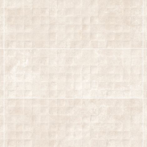 Carrelage effet Béton 3D Beige Lin Cuadro 100x33,3x0,98 cm Montelis - Mur intérieur (vendu par carton de 1,67 m²) - RO'MA CARRELAGE