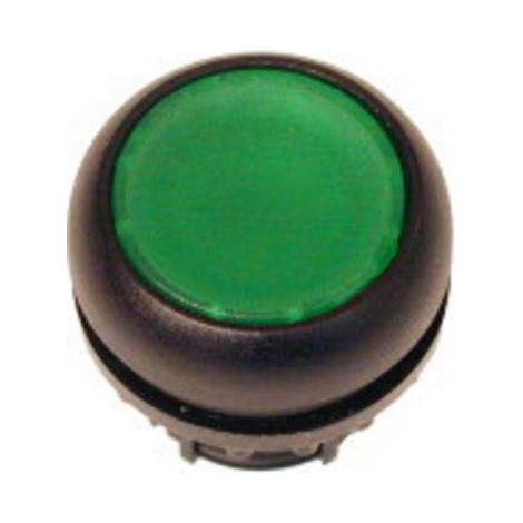 Bouton-poussoir plat vert à accrochage EATON M22S-DR-G (1/2)