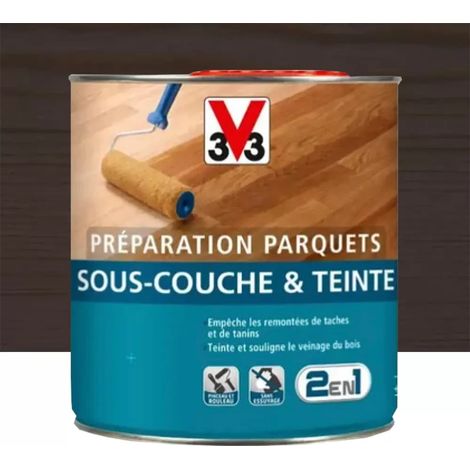 Préparation parquets V33 Sous-couche & Teintes Wengé 2,5 L (1/3)