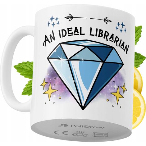 Mug humoristique pour bibliothécaire, avec un texte amusant et un design graphique original. Idéal pour les anniversaires, les fêtes et les occasions spéciales. Mug premium pour la maison, le bureau e (1/5)