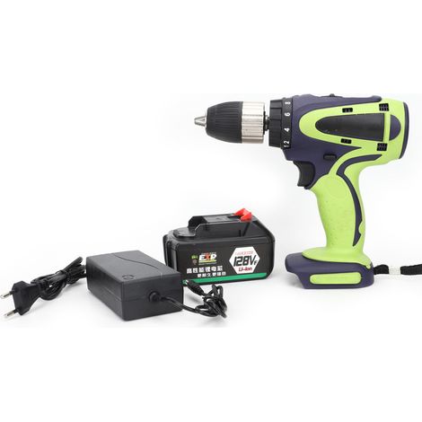 Perceuse-visseuse sans fil 250W Li-ion, tournevis électrique rechargeable, prise UE 80-240V, 1 batterie (1/5)