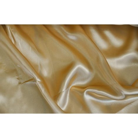 Tessuto in raso liscio color oro, 150 cm