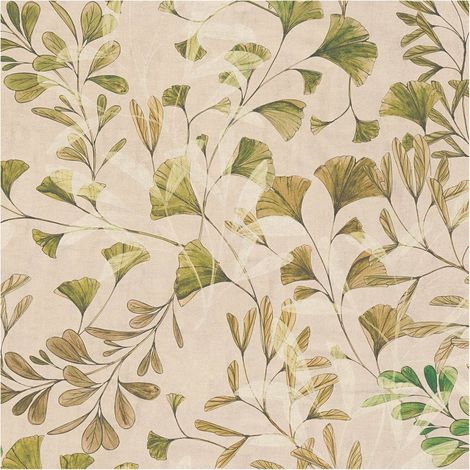 Nature wallpaper wall Profhome 782233 hot embossed non-woven wallpaper smooth with floral ornaments matt cream green beige white beige brown 5,33 m2 (1/5)